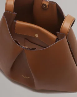 Bloom Large Italian Calf Leather Crossbody Bag