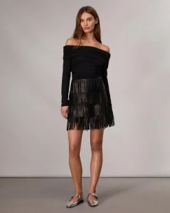 Britney Leather Skirt