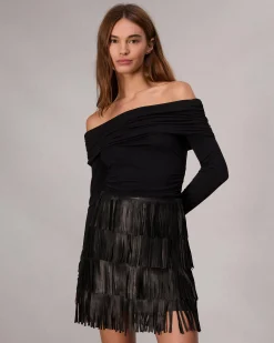 Britney Leather Skirt