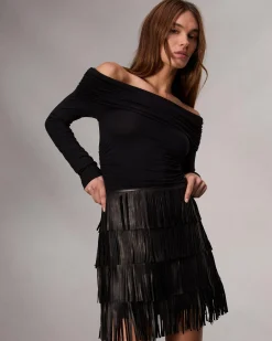 Britney Leather Skirt