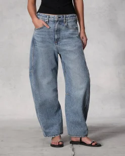 Charlie Ankle Barrel-Leg Jean