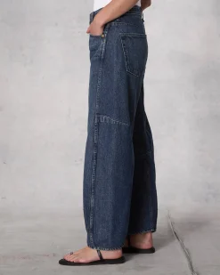 Charlie Ankle Barrel-Leg Jean