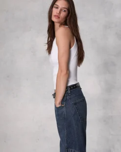 Charlie Ankle Barrel-Leg Jean