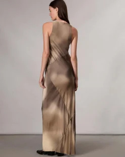 Daisy Satin Maxi Dress