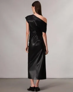 Eleanor Faux Leather Dress