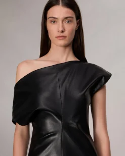 Eleanor Faux Leather Dress