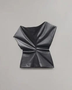 Eleanor Faux Leather Top