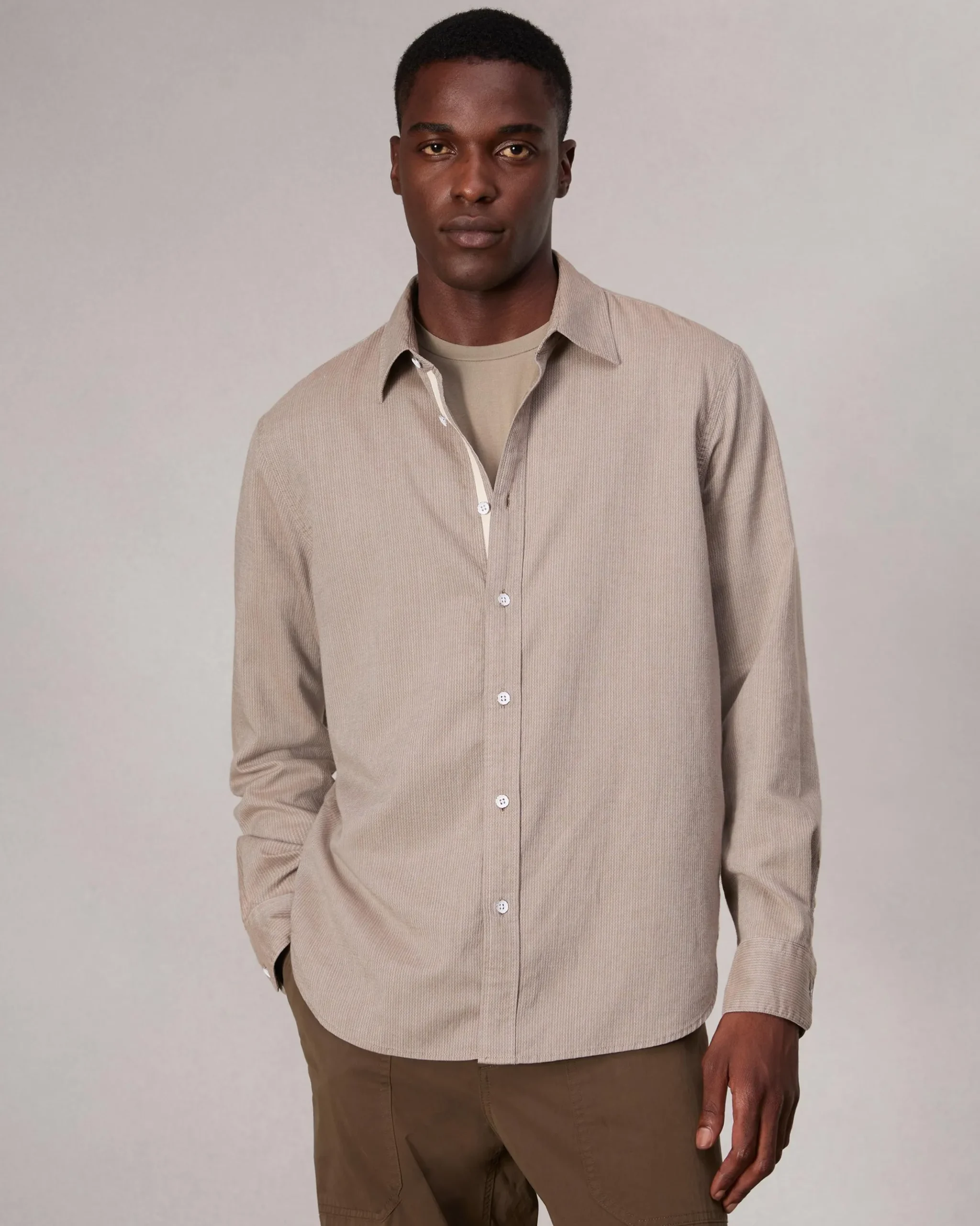 Finch Textured Striped Shirt