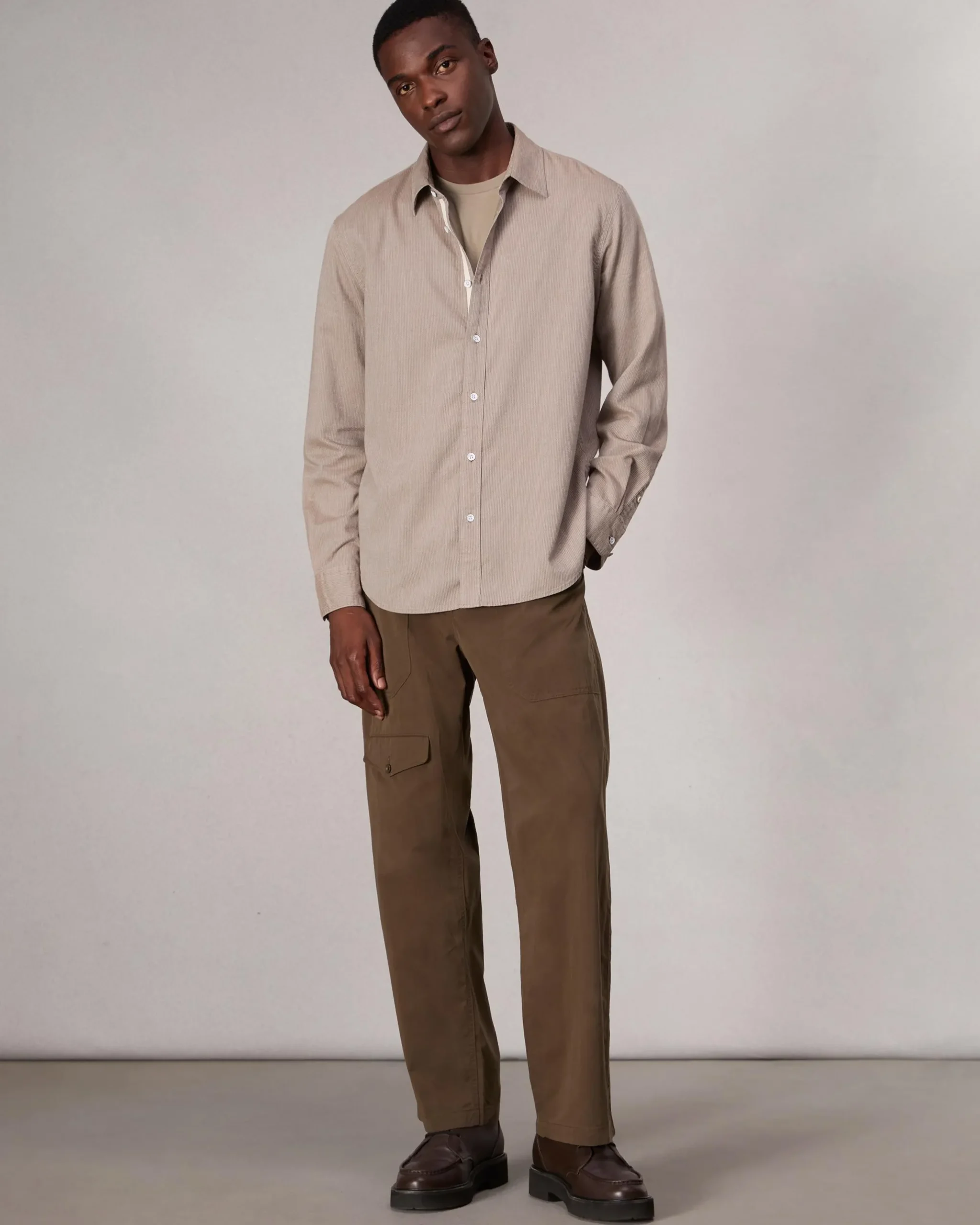 Finch Textured Striped Shirt