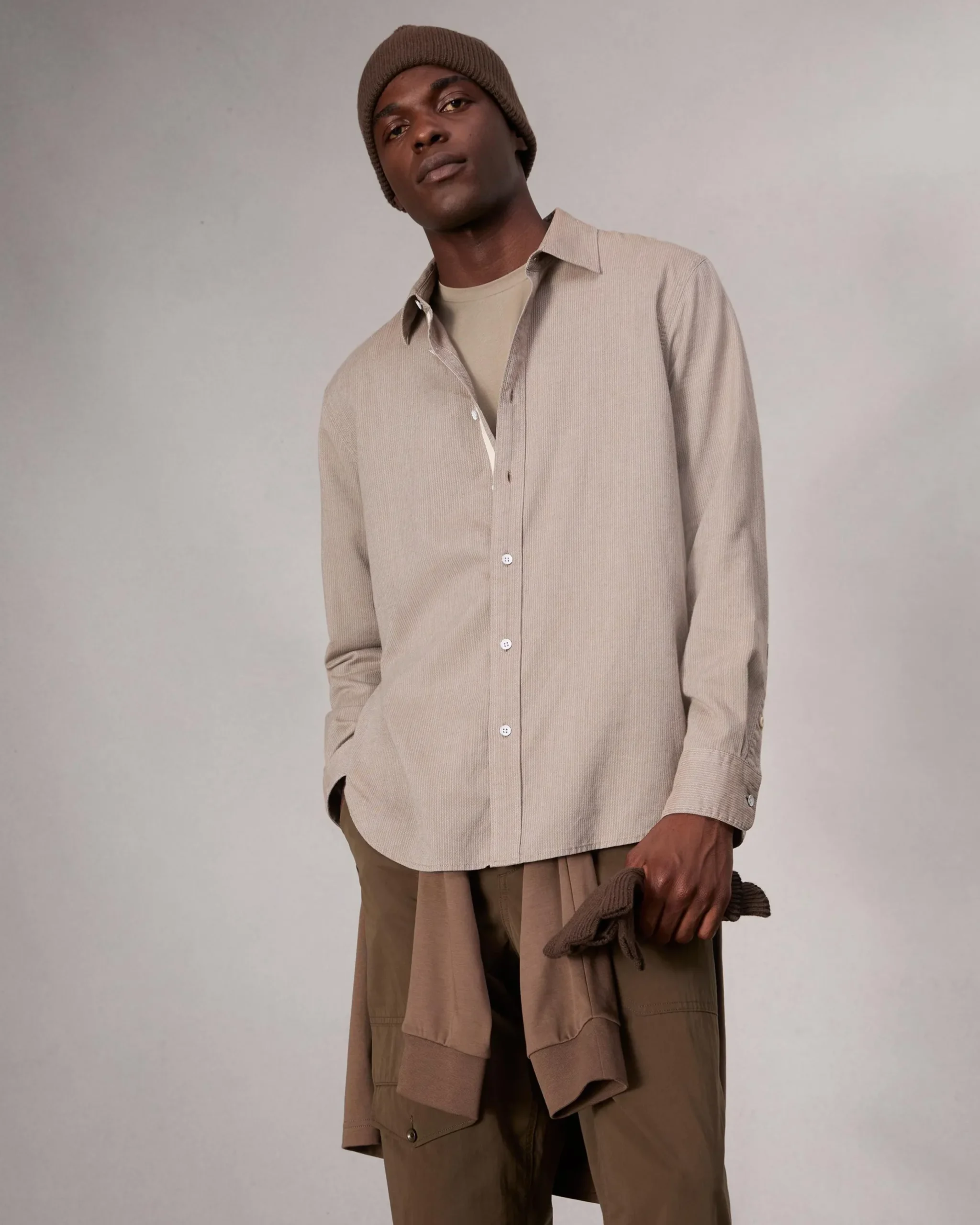 Finch Textured Striped Shirt