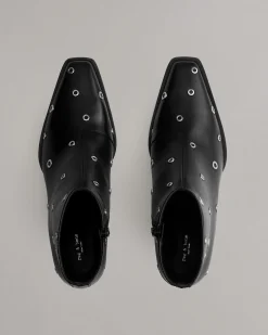 Joni Zip Leather Boot