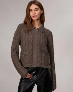 Kerry Cable-Knit Cardigan