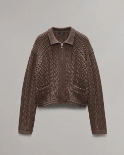 Kerry Cable-Knit Cardigan