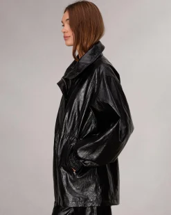 Monica Faux Leather Jacket