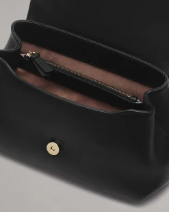 Realm Italian Leather Top Handle Bag