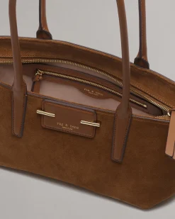 Realm Italian Suede Satchel