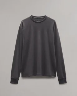 Relaxed Fit Contrast-Trim Cotton Tee