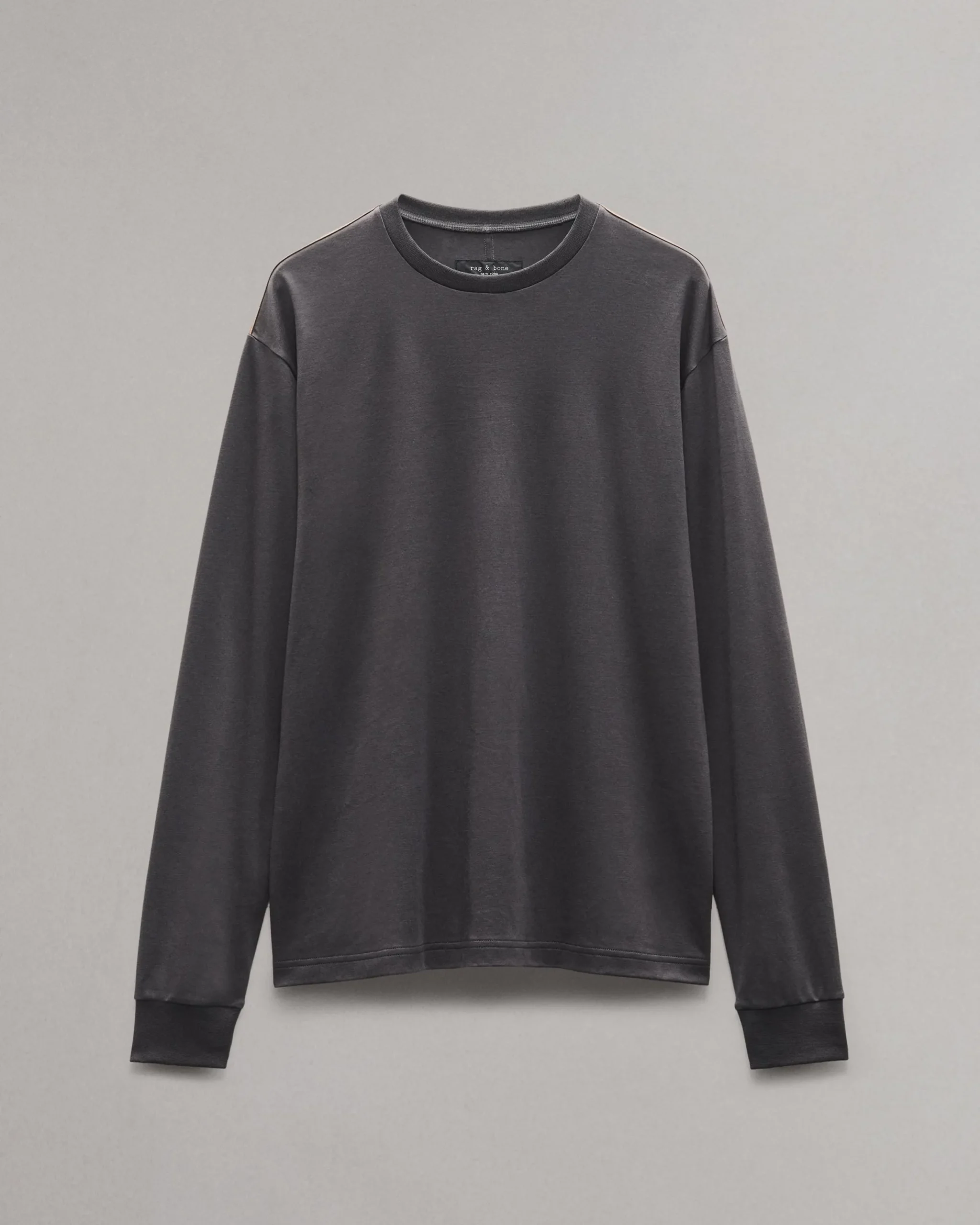 Relaxed Fit Contrast-Trim Cotton Tee