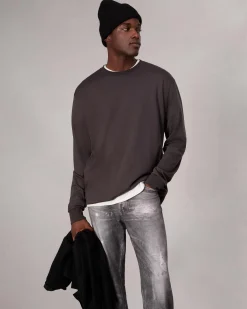 Relaxed Fit Contrast-Trim Cotton Tee