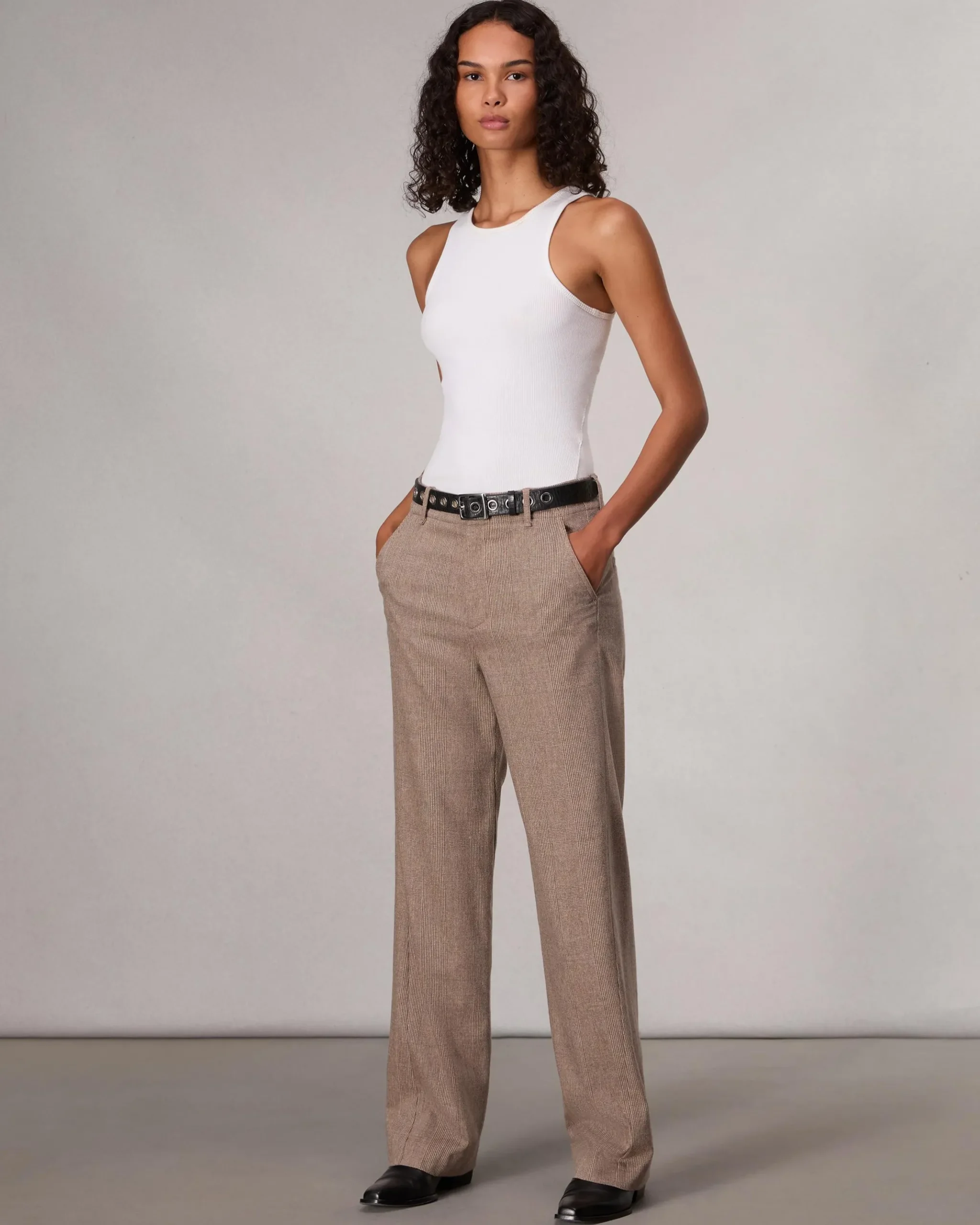 Shea Full-Length Plaid Pant
