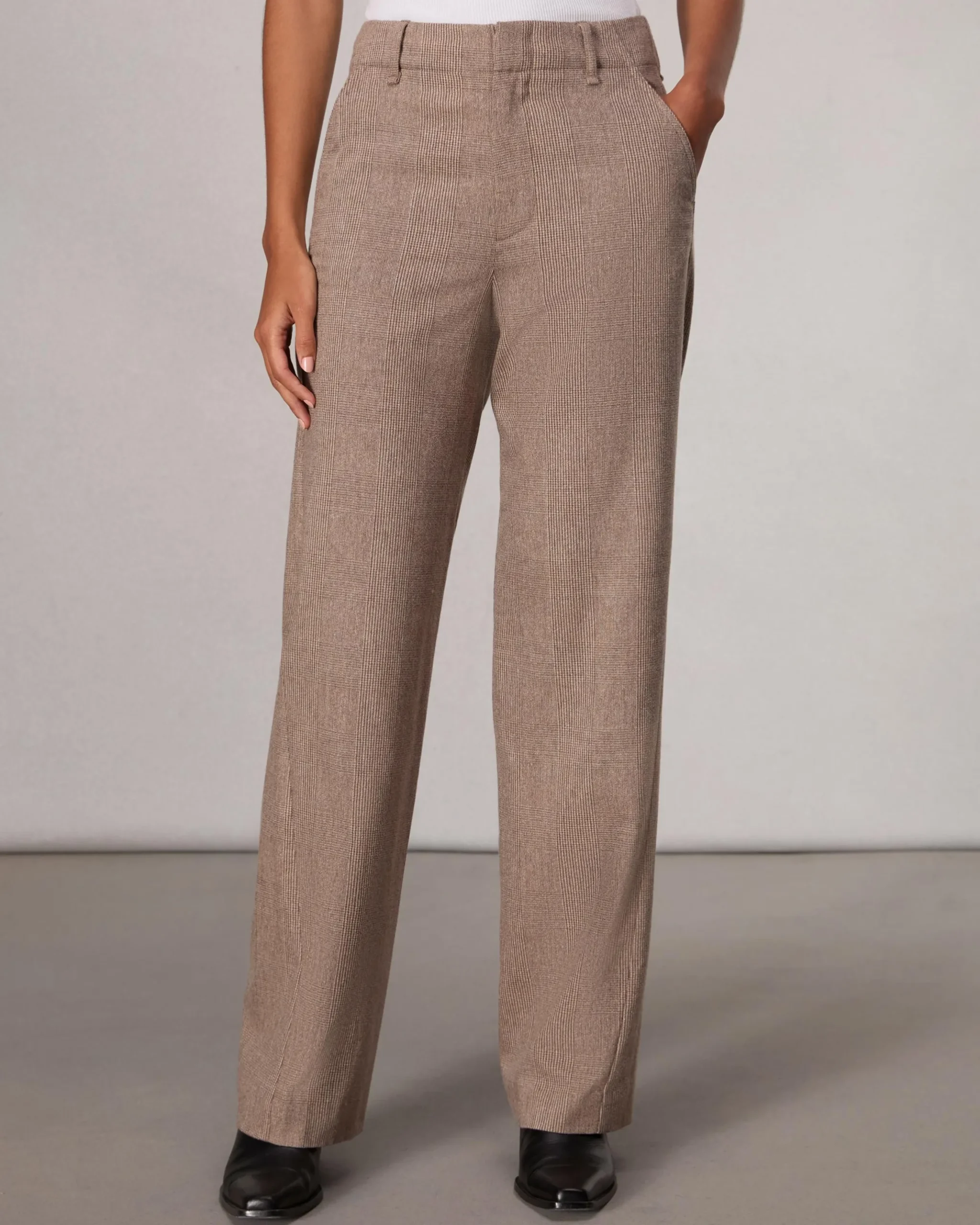 Shea Full-Length Plaid Pant