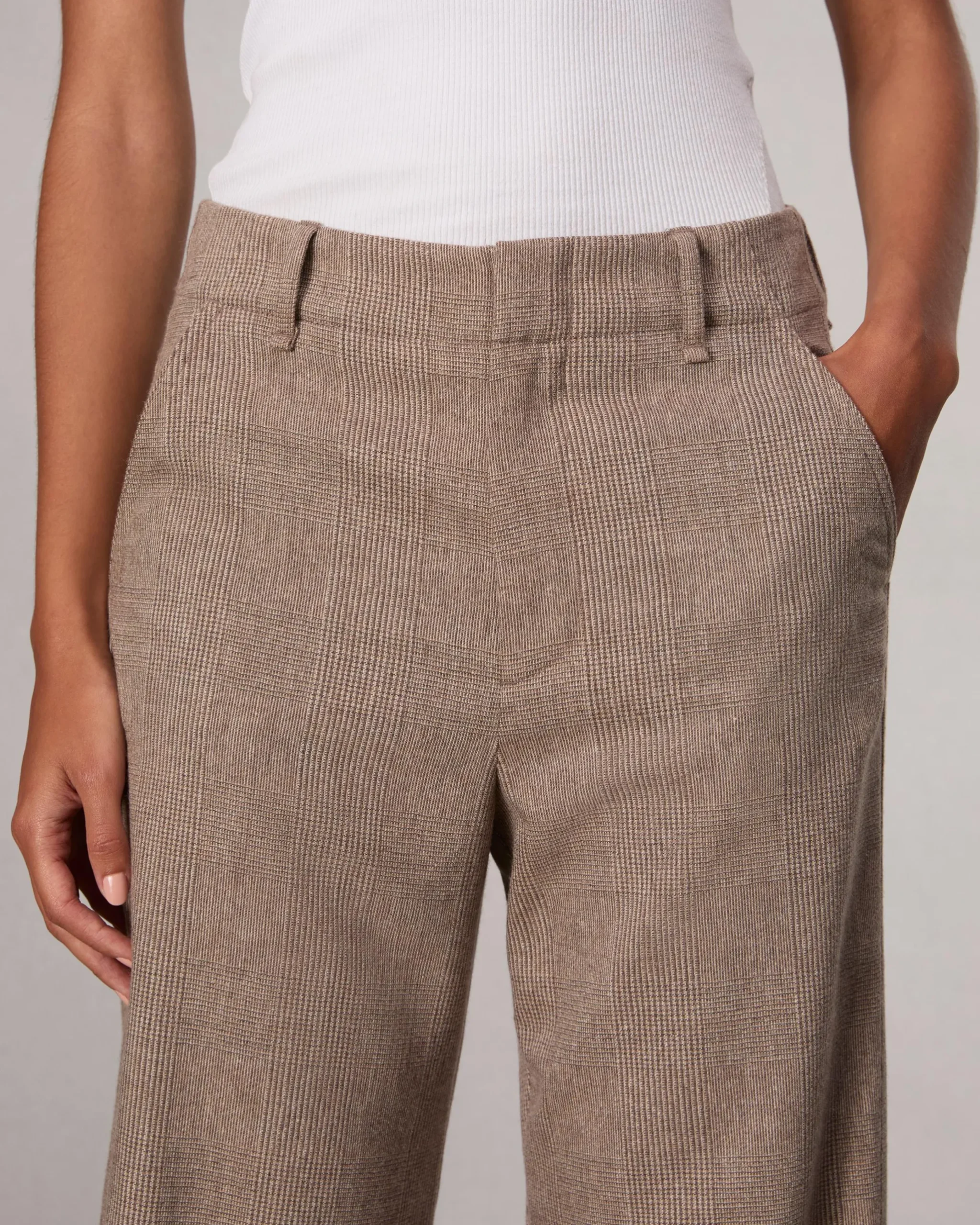 Shea Full-Length Plaid Pant