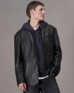 Shift Leather Blazer