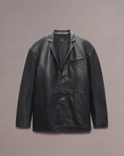 Shift Leather Blazer