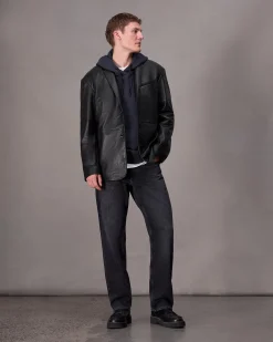 Shift Leather Blazer