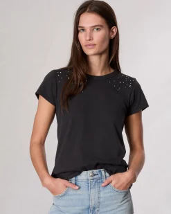 Studded Cotton T-Shirt