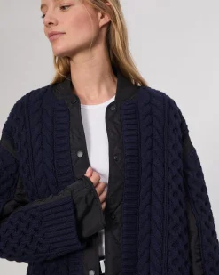 Winnie Mixed-Media Jacket