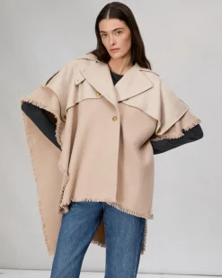 Wool Trench Poncho