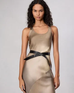 Zoe Leather Wrap Belt